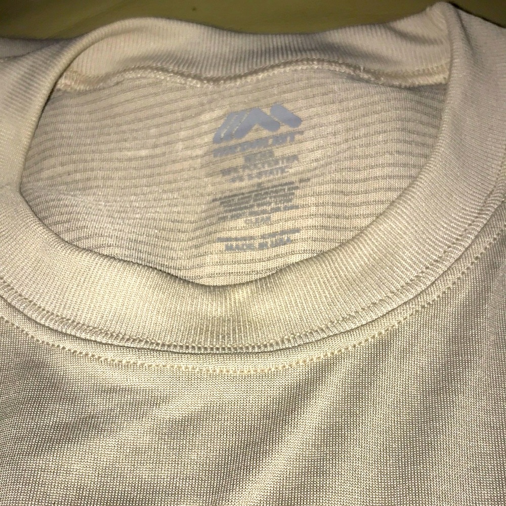 NWOT. Men’s Medalist Brand Dri Fit. Tactical Shield. S/S. Light gray